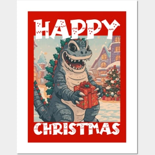 Happy Christmas with Godzilla - 4 Posters and Art